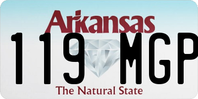 AR license plate 119MGP