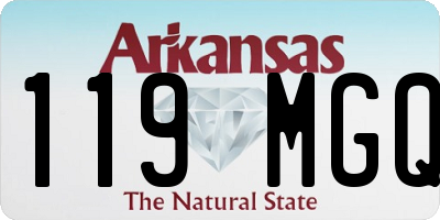 AR license plate 119MGQ