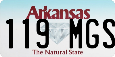 AR license plate 119MGS
