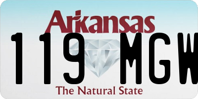 AR license plate 119MGW