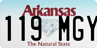 AR license plate 119MGY