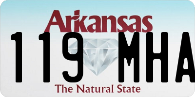 AR license plate 119MHA
