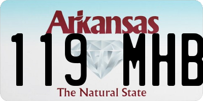 AR license plate 119MHB