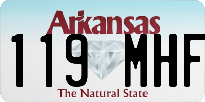 AR license plate 119MHF