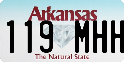 AR license plate 119MHH
