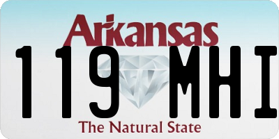 AR license plate 119MHI