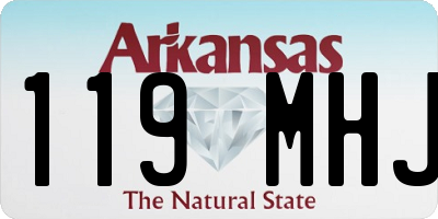 AR license plate 119MHJ