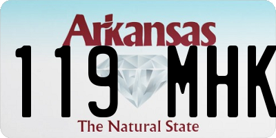 AR license plate 119MHK