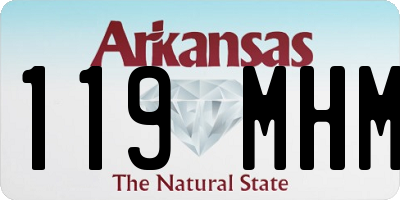 AR license plate 119MHM