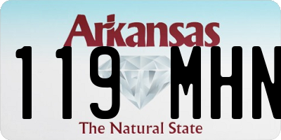 AR license plate 119MHN