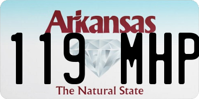 AR license plate 119MHP