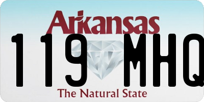 AR license plate 119MHQ