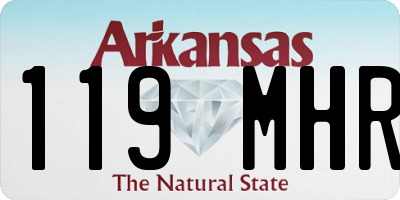 AR license plate 119MHR
