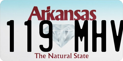 AR license plate 119MHV