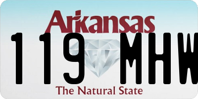 AR license plate 119MHW
