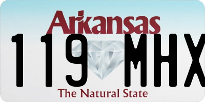 AR license plate 119MHX