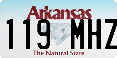 AR license plate 119MHZ