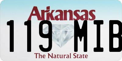 AR license plate 119MIB