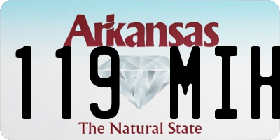 AR license plate 119MIH