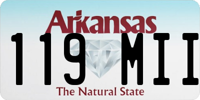 AR license plate 119MII