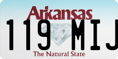 AR license plate 119MIJ