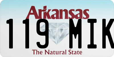 AR license plate 119MIK