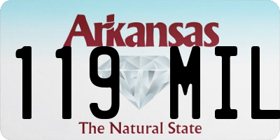 AR license plate 119MIL