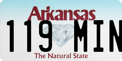 AR license plate 119MIN