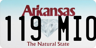 AR license plate 119MIO