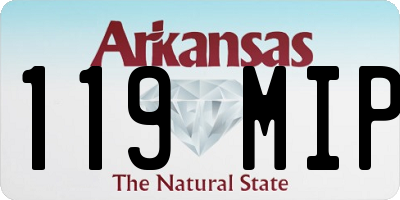 AR license plate 119MIP