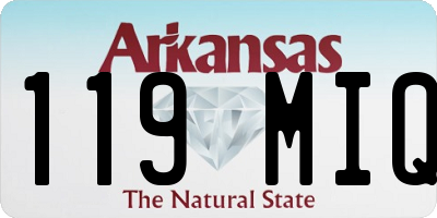 AR license plate 119MIQ
