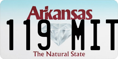 AR license plate 119MIT
