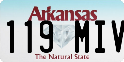 AR license plate 119MIV