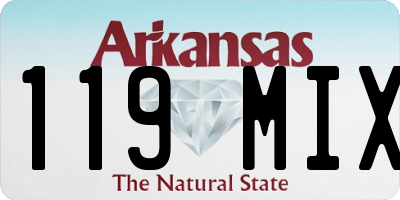 AR license plate 119MIX