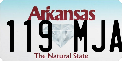 AR license plate 119MJA