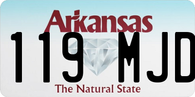 AR license plate 119MJD