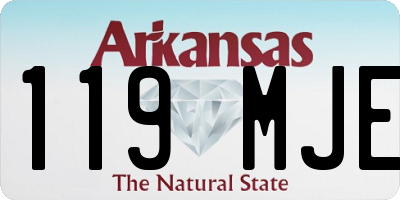 AR license plate 119MJE