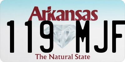 AR license plate 119MJF