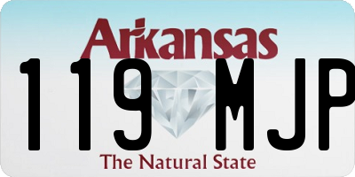 AR license plate 119MJP