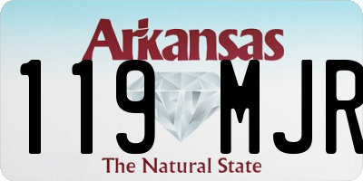 AR license plate 119MJR