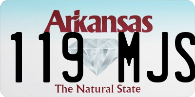 AR license plate 119MJS