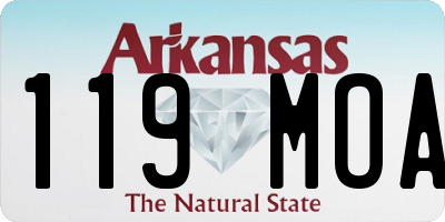 AR license plate 119MOA