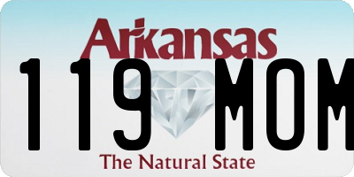 AR license plate 119MOM