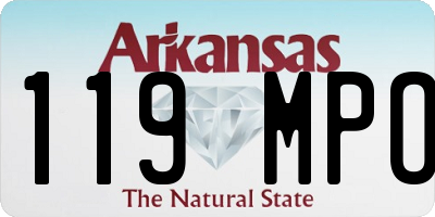 AR license plate 119MPO