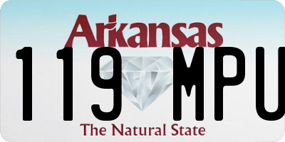 AR license plate 119MPU