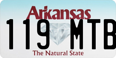 AR license plate 119MTB