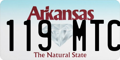 AR license plate 119MTC