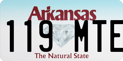 AR license plate 119MTE