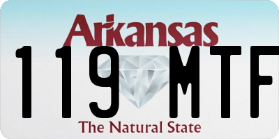 AR license plate 119MTF