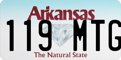 AR license plate 119MTG